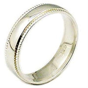 02516 - High Polished 925 Sterling Silver Ring with No Stone in No Stone-0