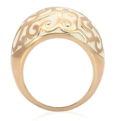 0W210 - Rose Gold Brass Ring with No Stone-3