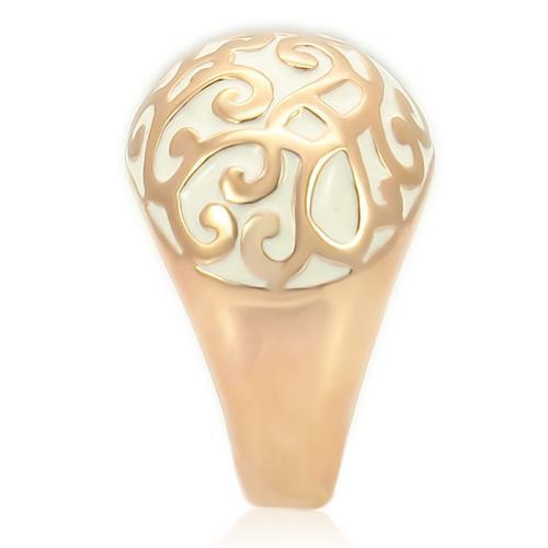 0W210 - Rose Gold Brass Ring with No Stone-4