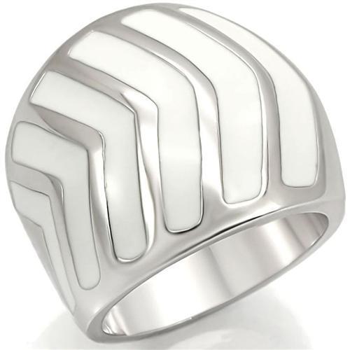0W310 - Rhodium Brass Ring with No Stone-0