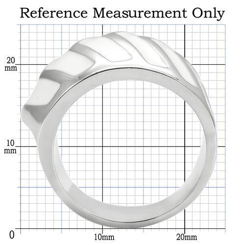 0W310 - Rhodium Brass Ring with No Stone-1