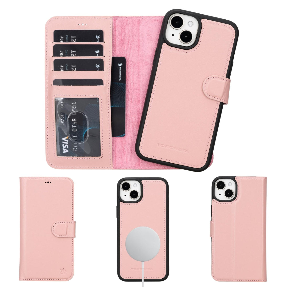 Casper iPhone 14 Series Detachable Leather Wallet Case-13