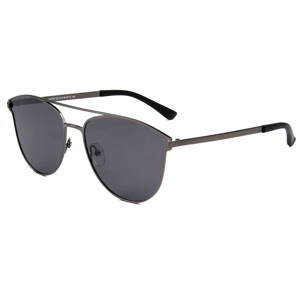 Almonte - Women Flat Lens Polarized Round Fashion Sunglasses-0