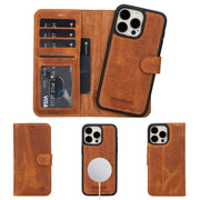 Casper iPhone 14 Series Detachable Leather Wallet Case-10