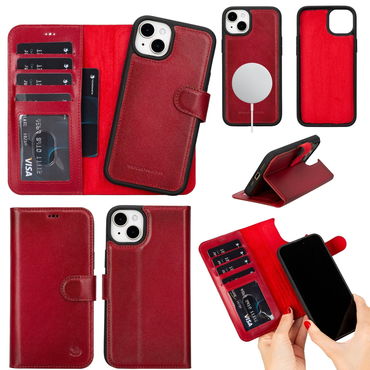 Casper Leather iPhone 14 Plus Wallet Case | MagSafe-9