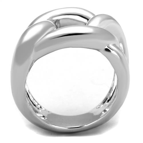3W1074 - Rhodium Brass Ring with No Stone-2