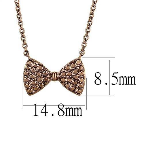 3W1132 - IP Coffee light Brass Chain Pendant with AAA Grade CZ  in Light Coffee-1