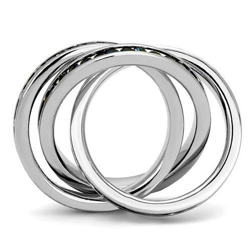 3W1334 - Rhodium Brass Ring with Synthetic Synthetic Glass in Montana-2