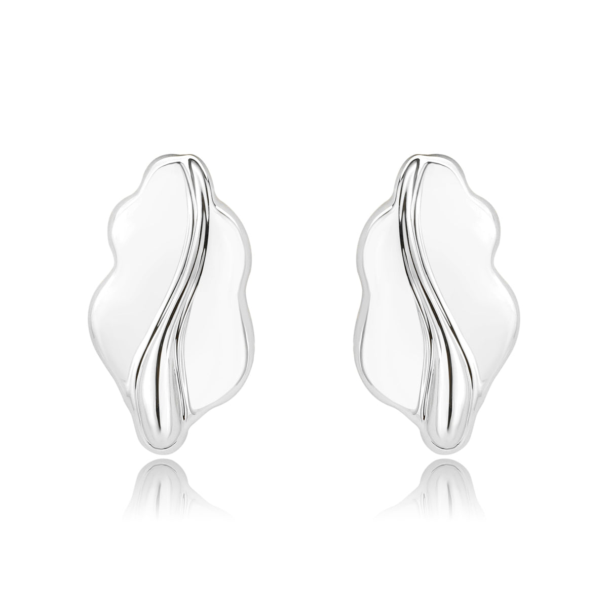 3W1733 - Imitation Rhodium Brass Earring with NoStone in No Stone-0