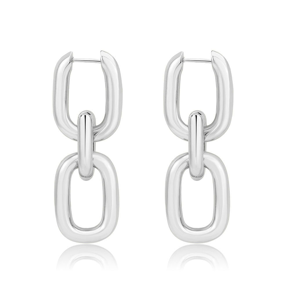 3W1736 - Imitation Rhodium Brass Earring with NoStone in No Stone-0