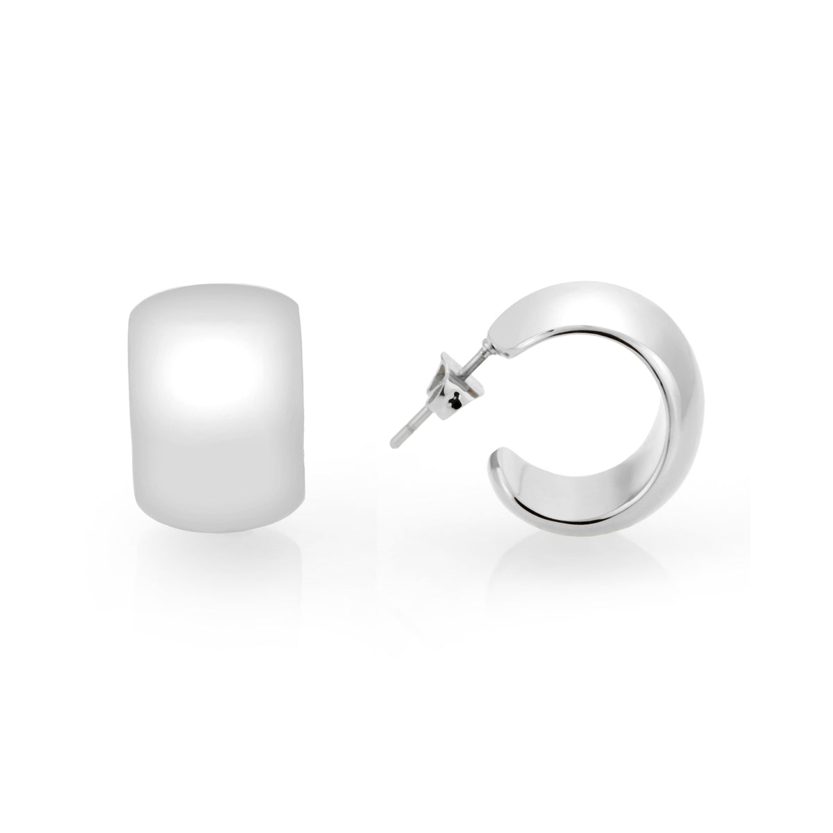 3W1740 - Imitation Rhodium Brass Earring with NoStone in No Stone-0