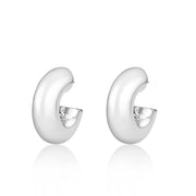 3W1751 - Imitation Rhodium Brass Earring with NoStone in No Stone-0