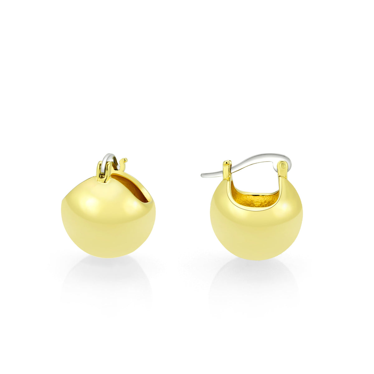 3W1753G - Flash Gold Brass Earring with NoStone in No Stone-0