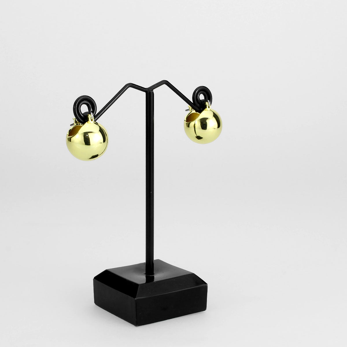3W1753G - Flash Gold Brass Earring with NoStone in No Stone-2