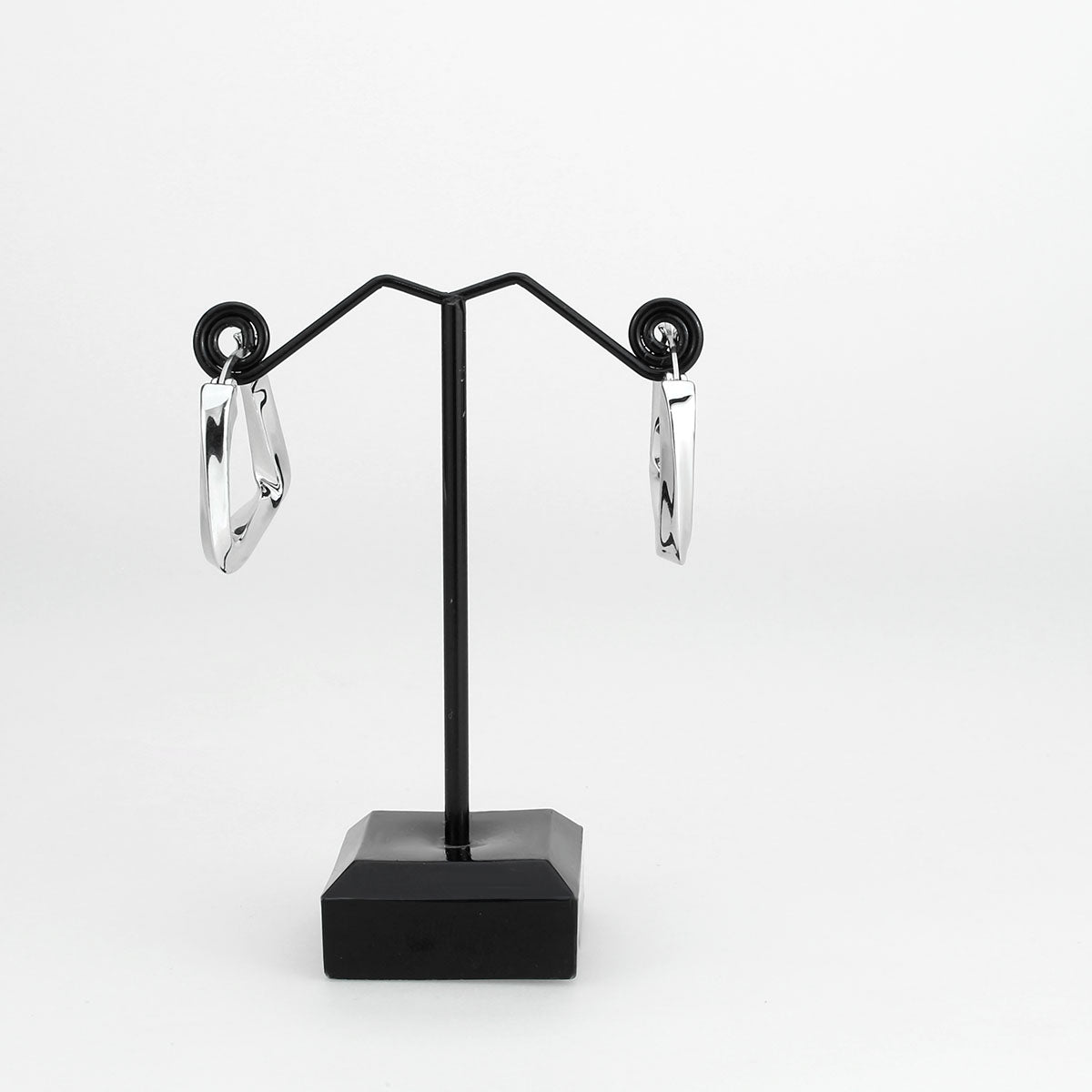 3W1759 - Imitation Rhodium Brass Earring with NoStone in No Stone-1