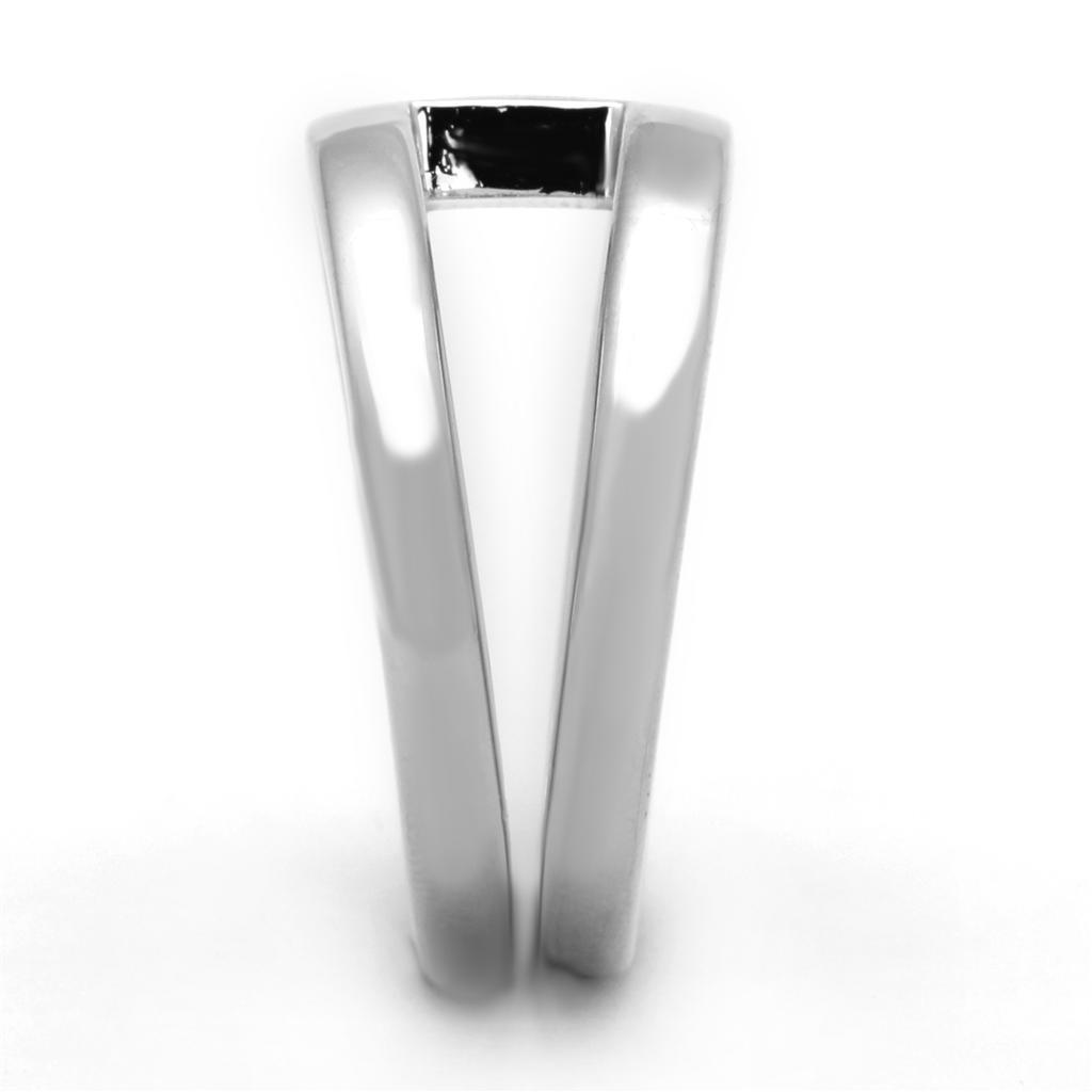 3W603 - Rhodium Brass Ring with No Stone-3