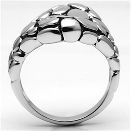 3W047 - Rhodium Brass Ring with No Stone-2