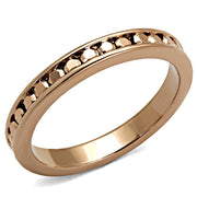 3W1139 - IP Rose Gold(Ion Plating) Brass Ring with AAA Grade CZ  in Metallic Light Gold-0