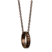 3W1143 - IP Coffee light Brass Chain Pendant with Top Grade Crystal  in Light Coffee-0
