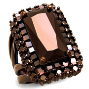 3W1152 - IP Coffee light Brass Ring with AAA Grade CZ  in Light Coffee-0