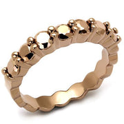 3W1195 - IP Rose Gold(Ion Plating) Brass Ring with AAA Grade CZ  in Metallic Light Gold-0