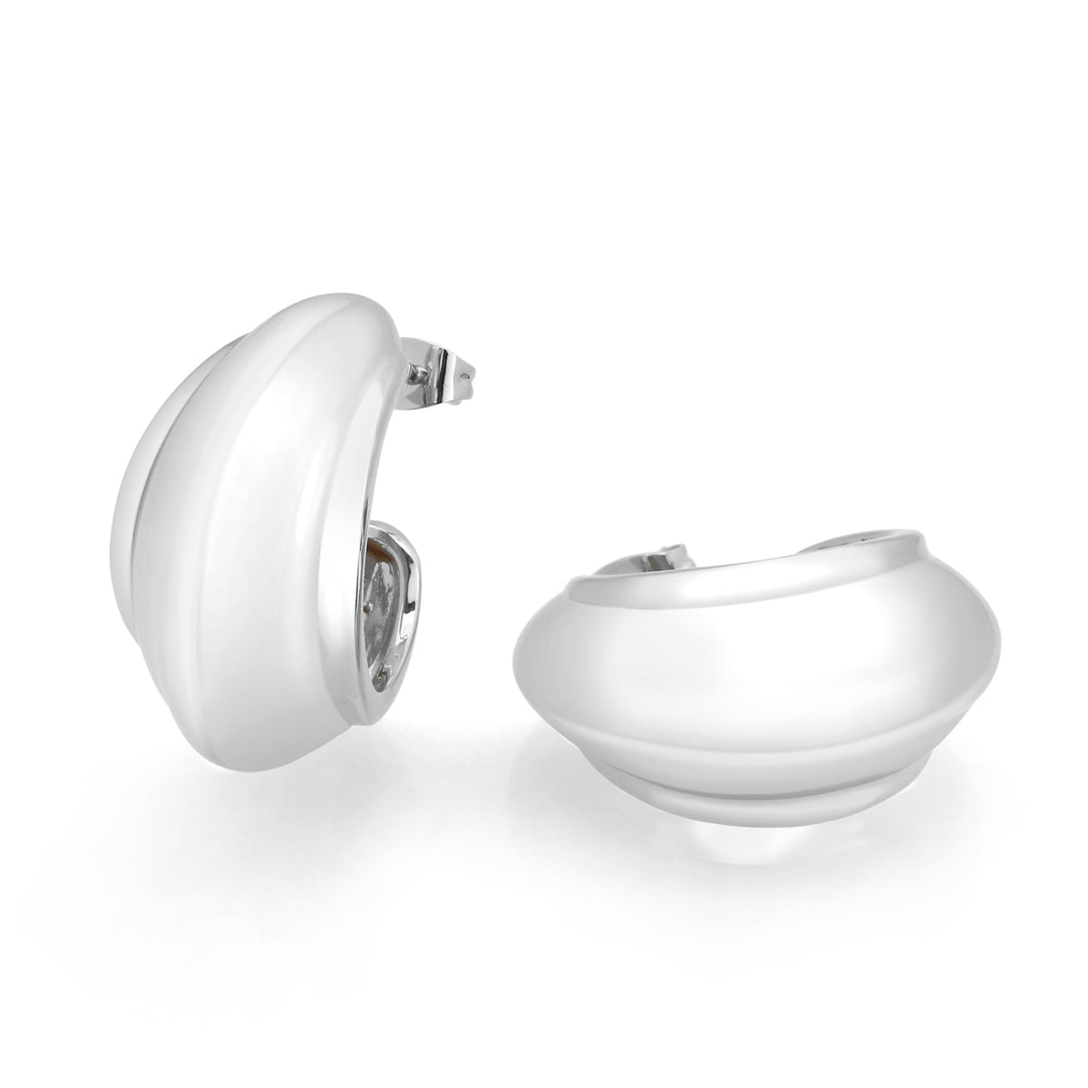 3W1739 - Imitation Rhodium Brass Earring with NoStone in No Stone-0