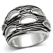 3W188 - Rhodium Brass Ring with No Stone-0