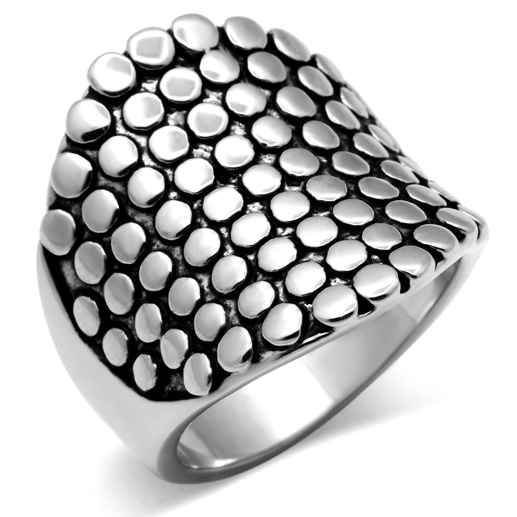 3W194 - Rhodium Brass Ring with No Stone-0
