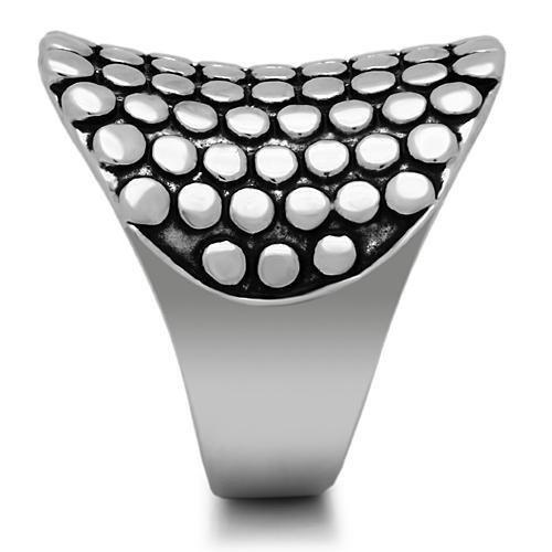 3W194 - Rhodium Brass Ring with No Stone-3