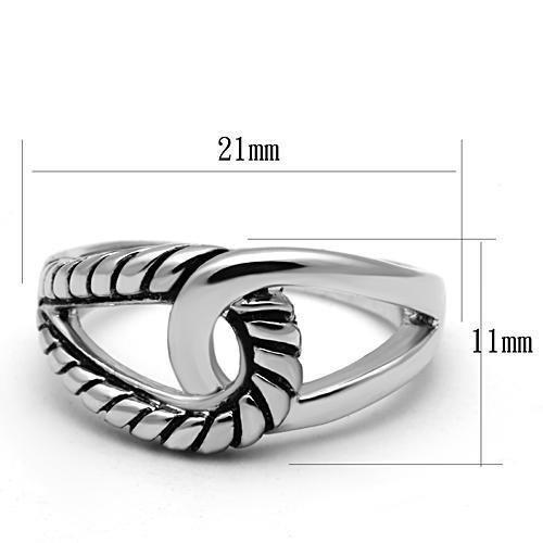 3W310 - Rhodium Brass Ring with Epoxy  in Jet-1