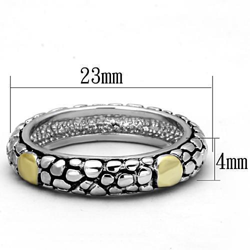 3W332 - Reverse Two-Tone Brass Ring with Epoxy  in Jet-1