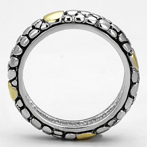 3W332 - Reverse Two-Tone Brass Ring with Epoxy  in Jet-2