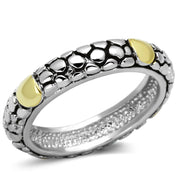 3W332 - Reverse Two-Tone Brass Ring with Epoxy  in Jet-0
