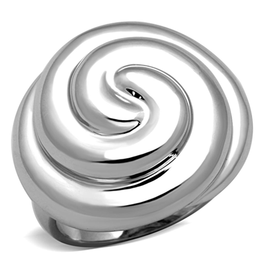 3W723 - Rhodium Brass Ring with No Stone-0