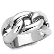 3W874 - Rhodium Brass Ring with No Stone-0