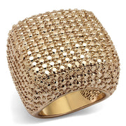 3W934 - IP Rose Gold(Ion Plating) Brass Ring with AAA Grade CZ  in Metallic Light Gold-0