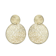 4W029 - Earring, Brass, Imitation Gold, , No Stone-0