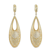 4W032 - Earring, Brass, Imitation Gold, No Stone-0