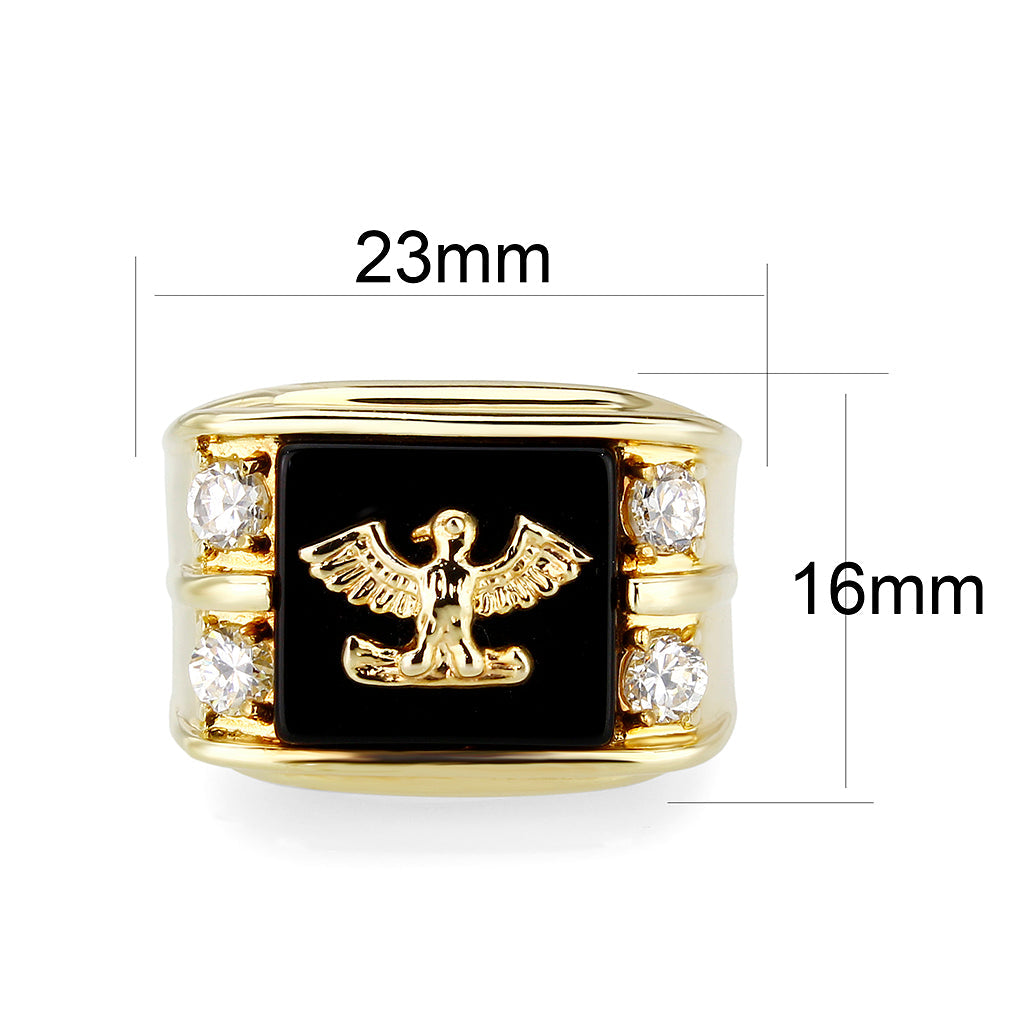 5M013 - IP Gold(Ion Brass Ring with Epoxy-1