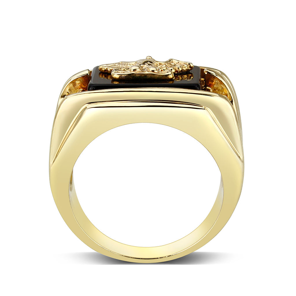 5M013 - IP Gold(Ion Brass Ring with Epoxy-2