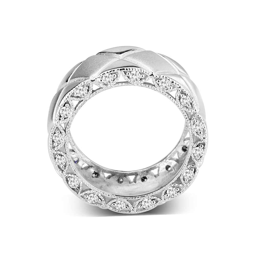 LO5S052- Sterling Silver Ring with Epoxy High Polished( NO Plating)-2