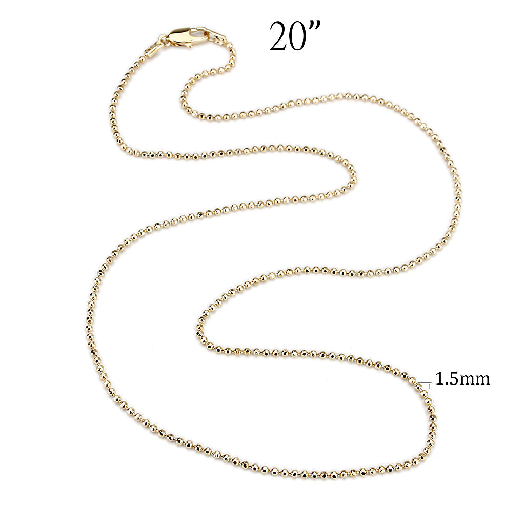 LO5W115- Brass  20" Chain  ION Plated-1