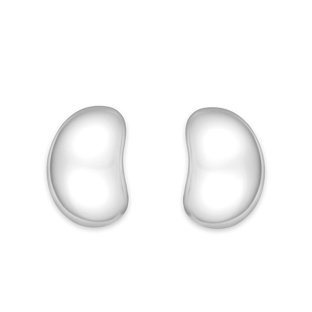 LO5S121 - Sterling Silver  Earrings With  High Polished ( No Plated)-0
