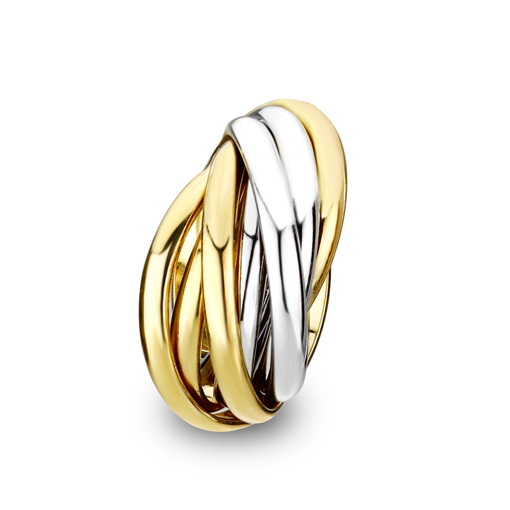 LO5W236- 2-Tone Brass Ring No Stone-3