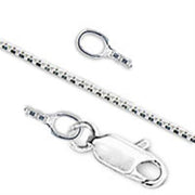 5X001 - High-Polished 925 Sterling Silver Chain with No Stone-0