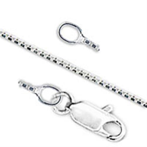 5X001 - High-Polished 925 Sterling Silver Chain with No Stone-0