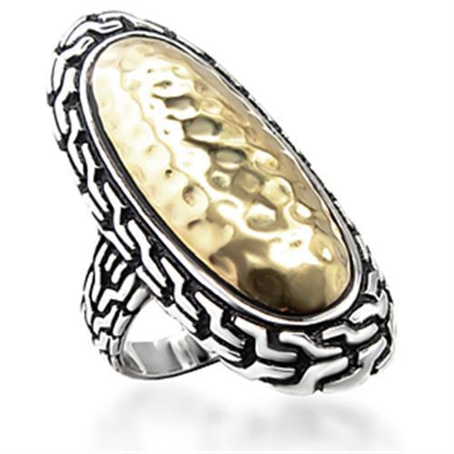 6X085 - Reverse Two-Tone Brass Ring with No Stone-0