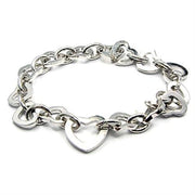 6X491 - Rhodium Brass Bracelet with No Stone-0