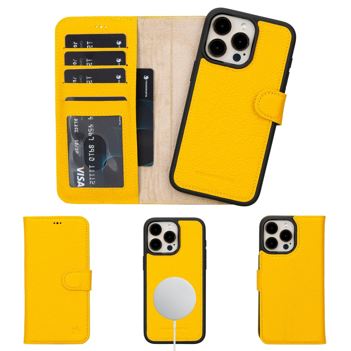Casper iPhone 14 Series Detachable Leather Wallet Case-14