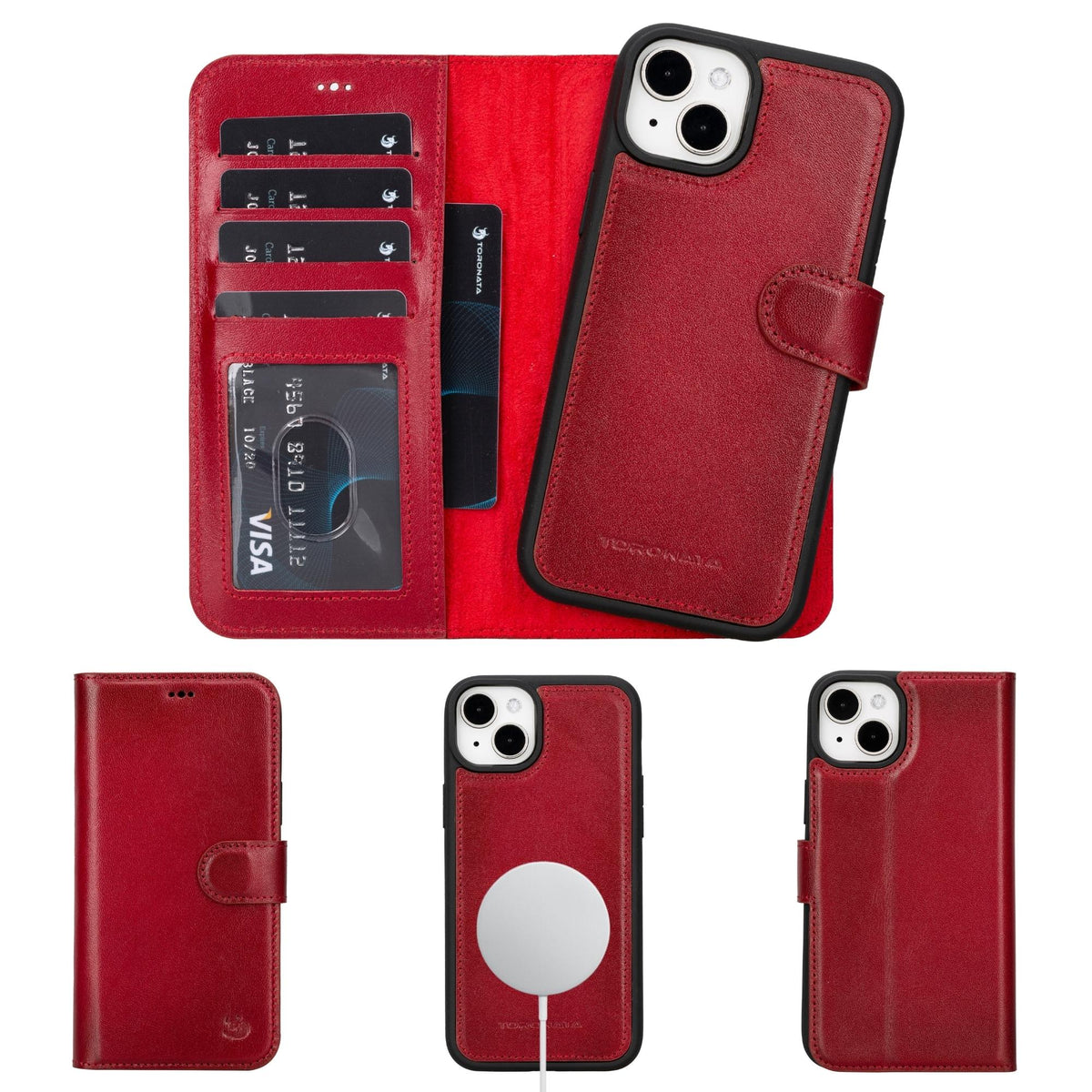 Casper iPhone 14 Series Detachable Leather Wallet Case-17